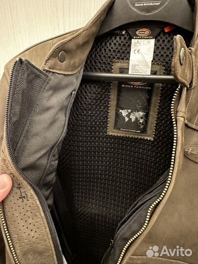 Мотокуртка кожаная Held Hot Rock коричневый