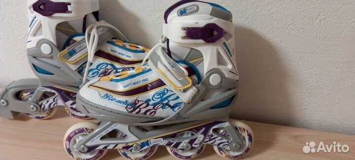 Детские раздвижные ролики Reaction Rainbow р.31-36