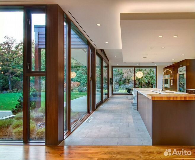 Фасадное остекление коттеджей