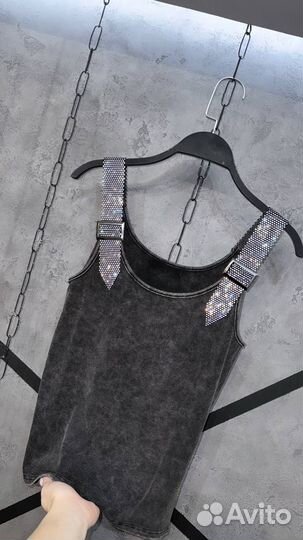 Майка Топ варенка со стразами