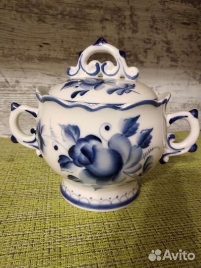 Сахарница СССР гжель
