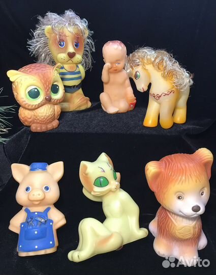 Лот резиновые игрушки СССР Цена за все