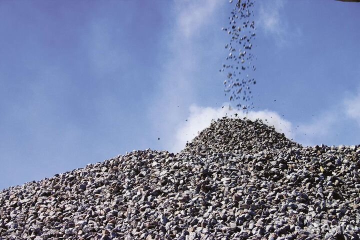 Щебень известняковый, вторичный, гравийный