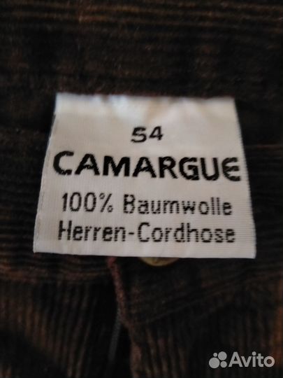 Camargue Нов. Муж. Вельветовые джинсы Франция ориг