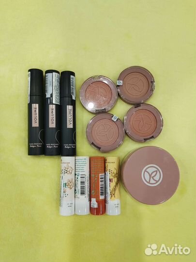 Косметика Ив Роше румяна, тушь, пудра, бальзам