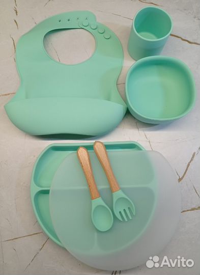 Наборы детской посуды из силикона