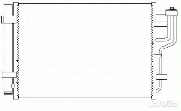 Радиатор кондиционера Sakura, 52219805