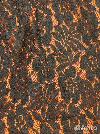 Юбка чёрная женская гипюровая