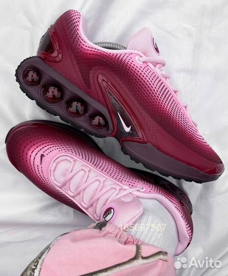 Кроссовки nike air max dn розовые