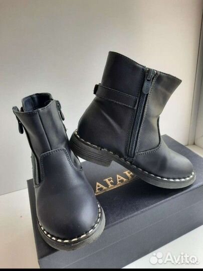 Кожаные ботильоны на девочку 27 размер