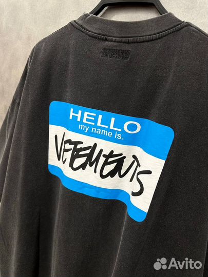 Оверсайз футболка vetements