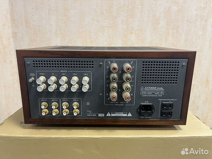 Luxman SQ-38u ламповый интегральный усилитель