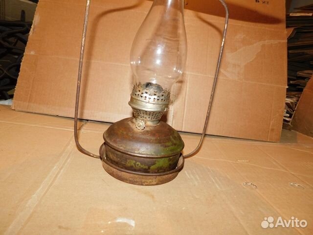 Старинная, подвесная, керосиновая лампа СССР-нэп
