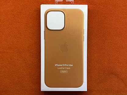 iPhone 13 Pro Max Leather Case Golden Brown (New)