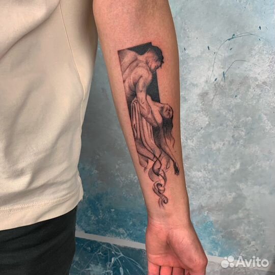 Тату модель Художественная татуировка. Тату мастер