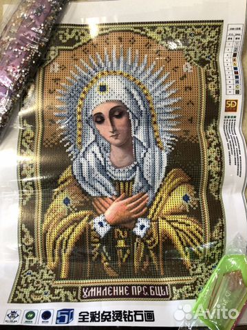 Алмазная живопись Икона Умиление