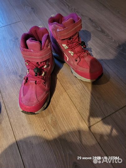 Ботинки зимние 2-е пары для девочки 34р-р
