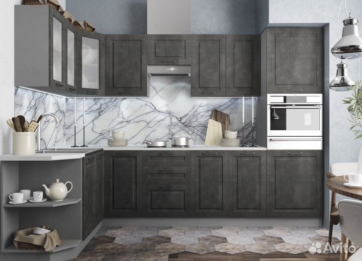 Кухонный гарнитур на заказ в стиле капри