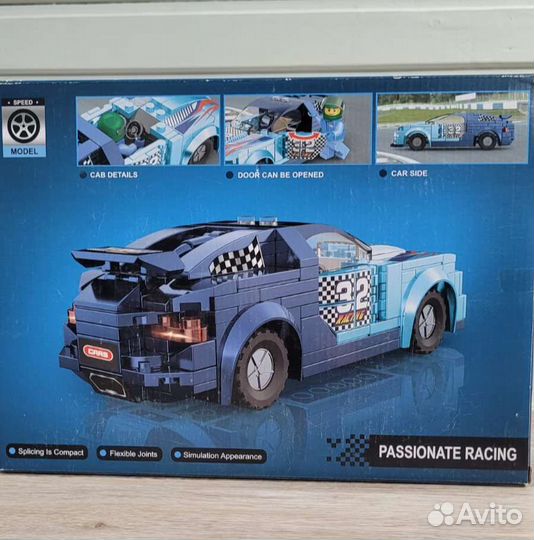 Конструктор Zuanma гоночный автомобиль carsblue