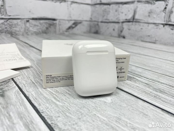 Наушники apple airpods 1 оригинал+чек
