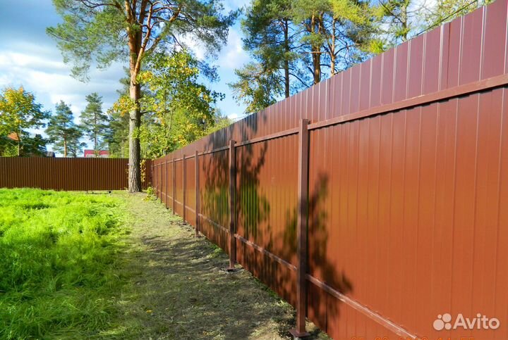 Забор из профлиста