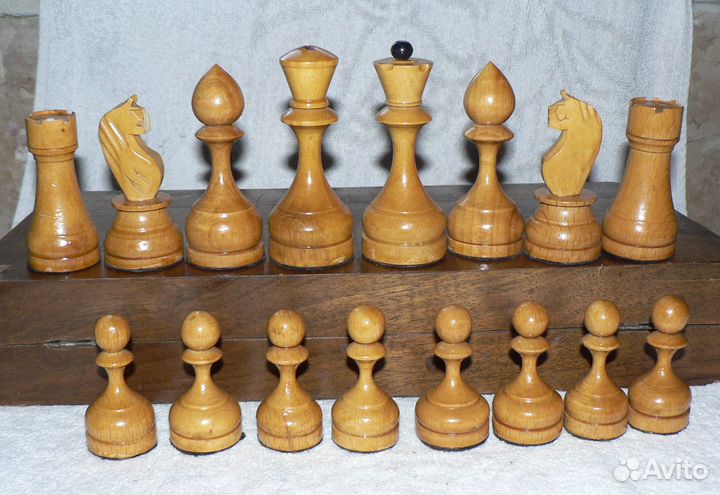 Шахматы Военохот 2 коробка утяжеленные СССР