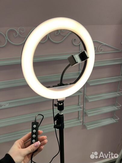 Цветная кольцевая лампа RGB YQ-320