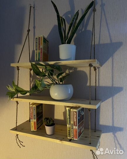 Полка настенная деревянная