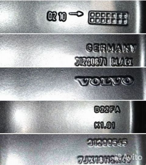 R18 Диски Volvo XC90 Оригинальные Как Новые