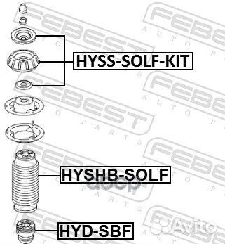 Hyss-solf-KIT опора амортизатора переднего к-к