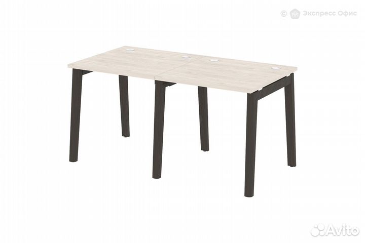 Стол-бенч линейный на деревянных опорях Onix wood