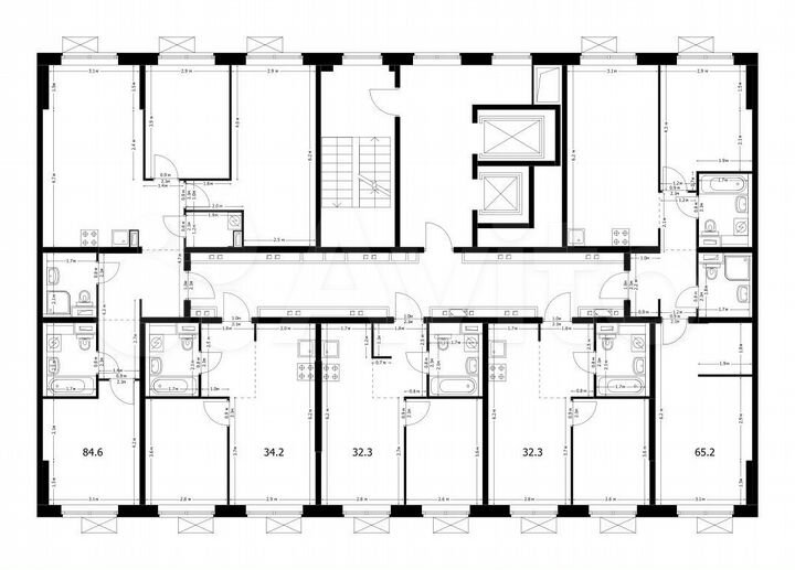 1-к. квартира, 32,3 м², 9/14 эт.