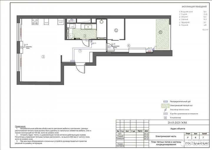 Проектирование электроснабжения квартир