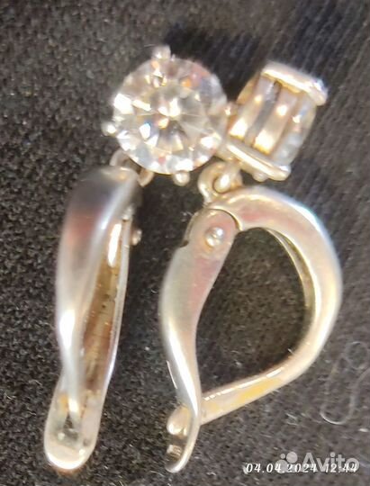 Серьги серебро