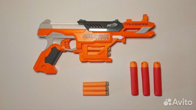 Бластер Nerf Accustrike + 3 стрелы mega