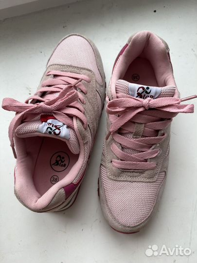 Кроссовки женские замша и текстиль 38