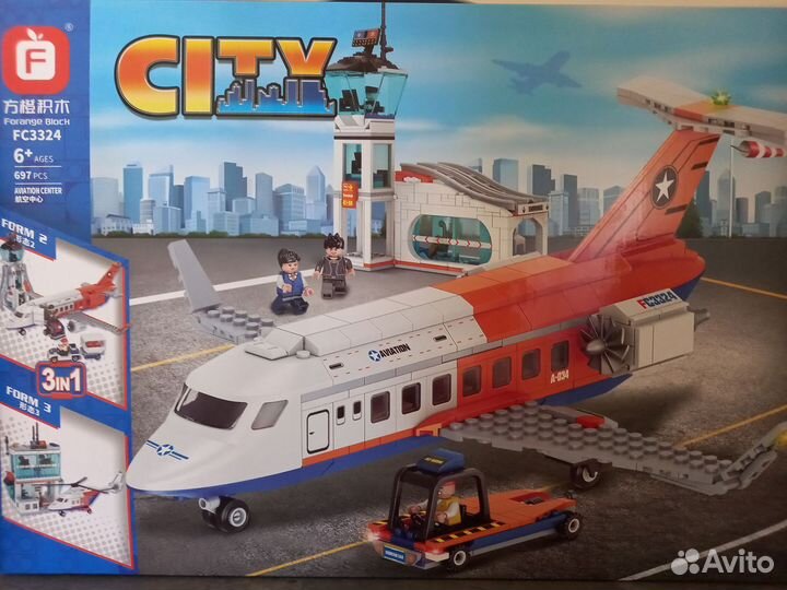 Lego City Аэропорт 3 в 1 конструктор аналог