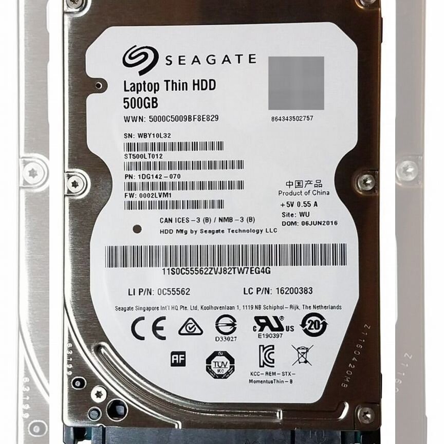 [ST500LT012] Жесткий Диск Seagate 500gb Sata2,5 St500lt012