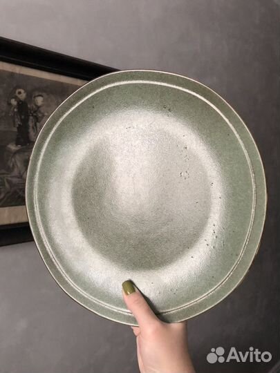Блюдо ваби-саби тарелка керамика ручная работа