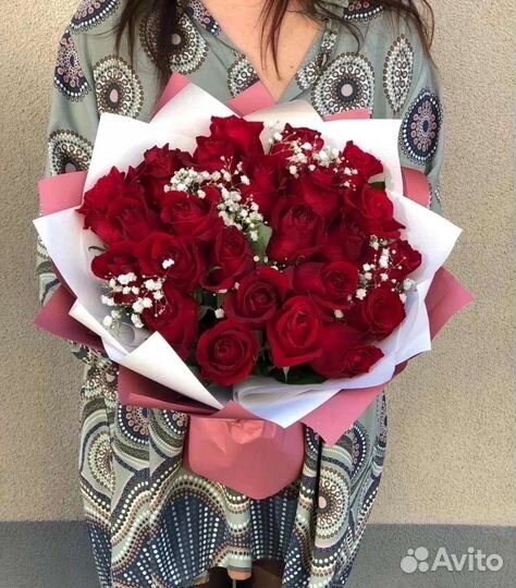 Цветы розы букет