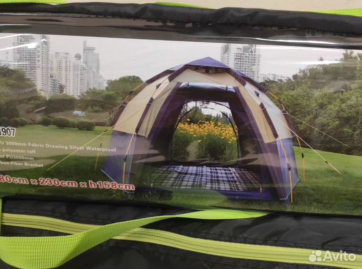 Палатка Автоматическая 4х местная 2 входа