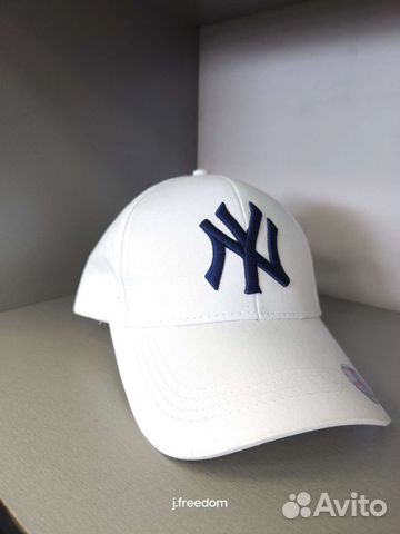 Белая кепка бейсболка NY