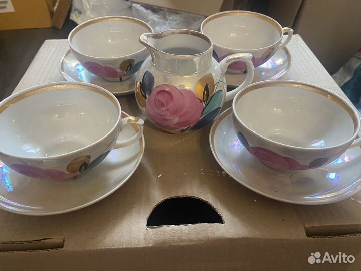 Сервиз чайный дулево 1979 год, гост, отк