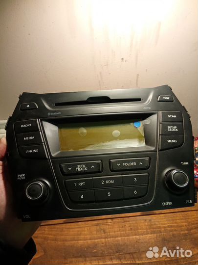 Автомагнитола,Hyundai Santa Fe 3 заводская