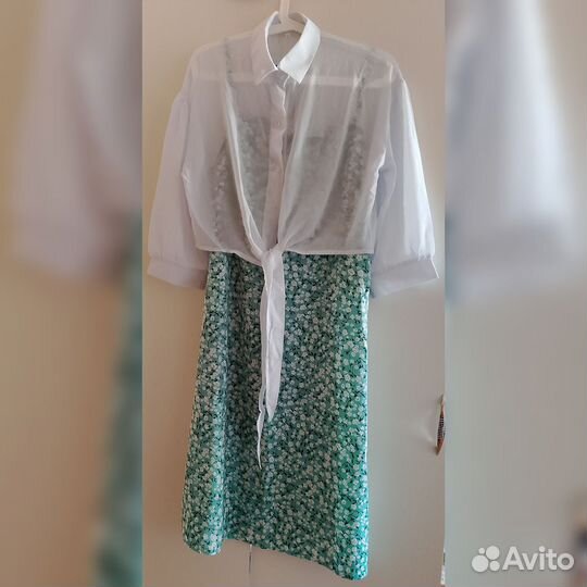 Летнее платье с рубашкой