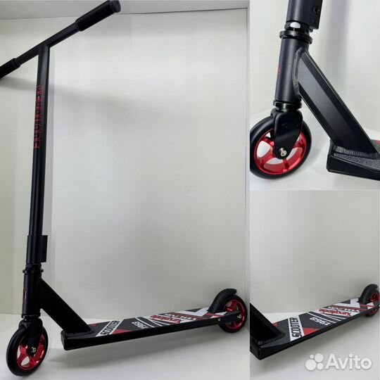 Трюковой самокат с алюминиевыми колесами 110 мм