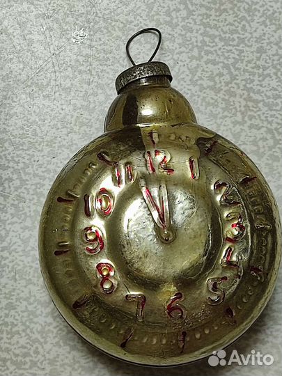 Елочные игрушки СССР. Часы