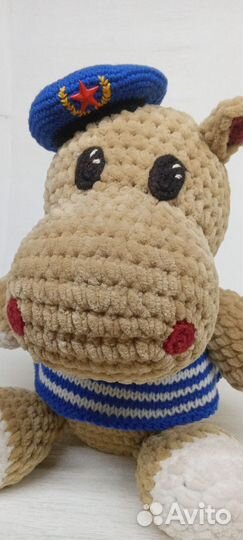 Мягкая игрушка бегемот