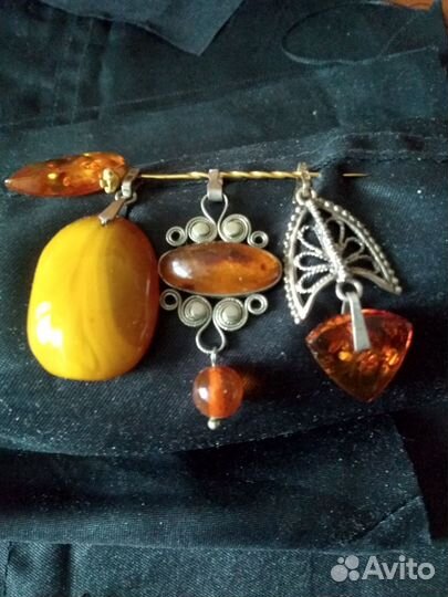 Янтарь СССР украшения