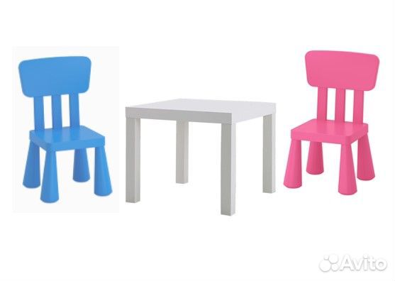 Детский стол и стульчик IKEA до 5 лет